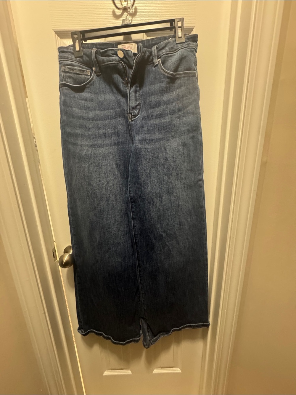 High-Rise Wide Leg Women’s Jeans — Dark Blue 9/28